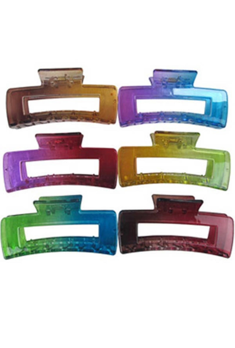 Wink Wink Accessories Ombre Shaded Acetate Acrylic Clip Hair Claw