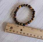 Pebble House Tiger’s Eye Bracelet 8mm (Crystals and Stones)