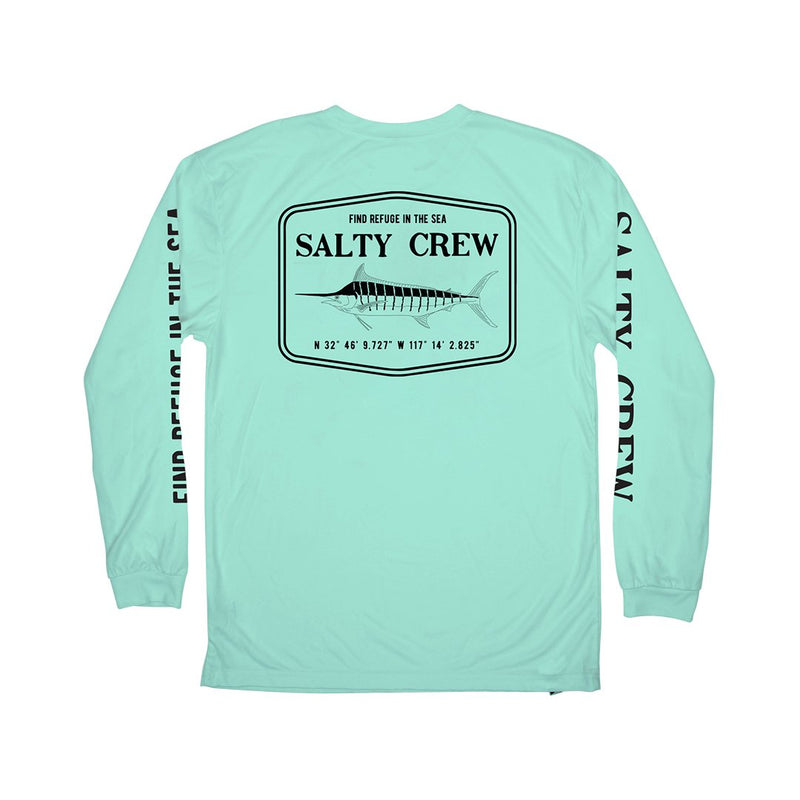 Salty Crew Stealth Long Sleeve Sunshirt-Seafoam