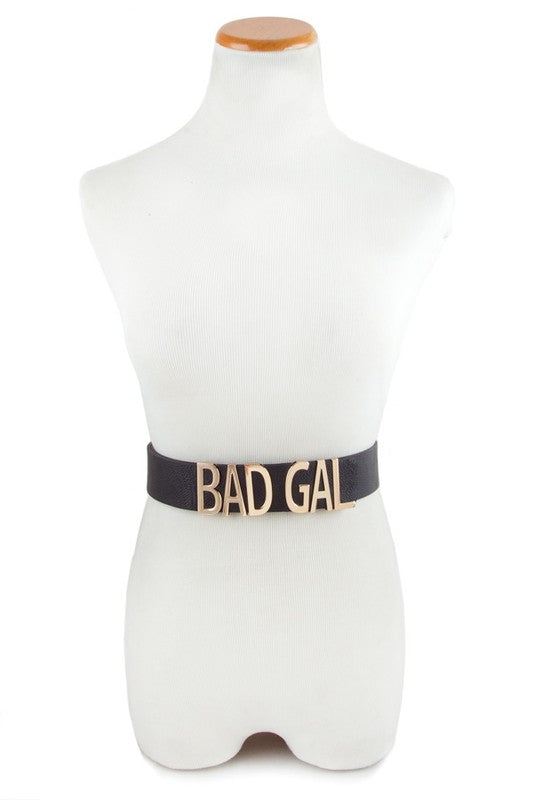“Bad Gal” Faux Leather Belt