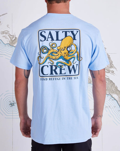 Salty Crew Ink Slinger Standard S/S Tee-Light Blue - WILD FLIER GIFTS AND APPAREL