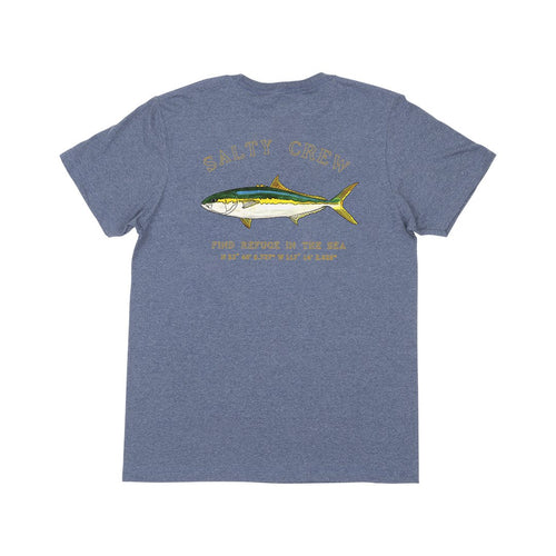 Salty Crew Mossback S/S Tee- Navy/Heather - WILD FLIER GIFTS AND APPAREL