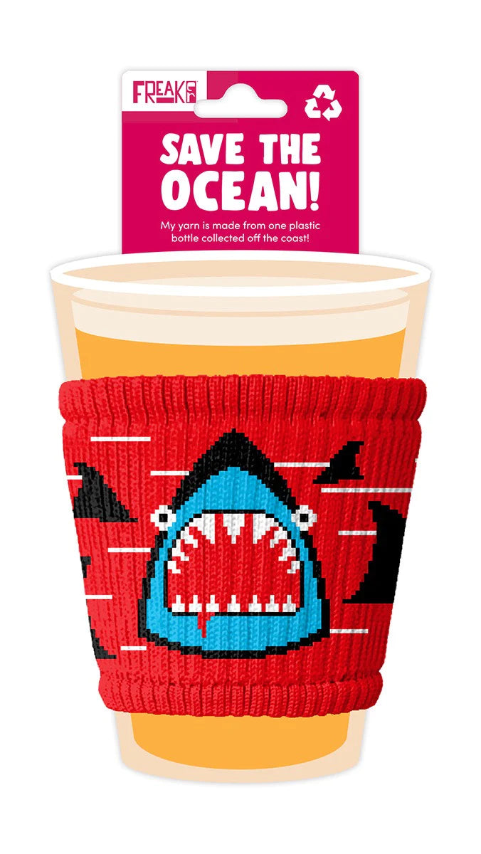 Freaker Slippy Coffee Cup Sleeve & Can Koozie-Shark Week - WILD FLIER GIFTS AND APPAREL