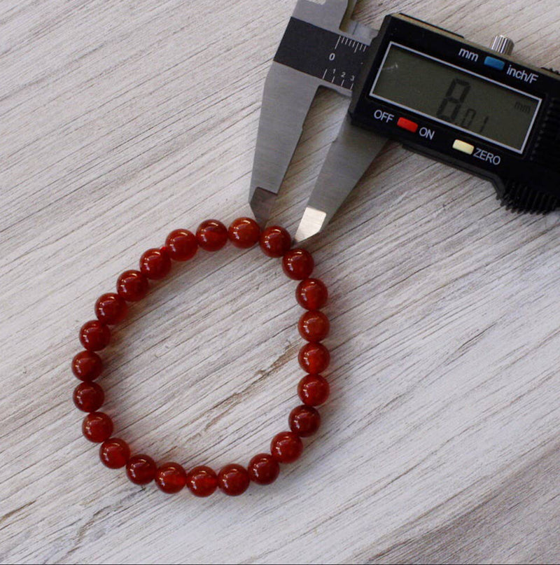 Pebble House Carnelian Bracelet 8mm (Crystals and Stones) - WILD FLIER GIFTS AND APPAREL