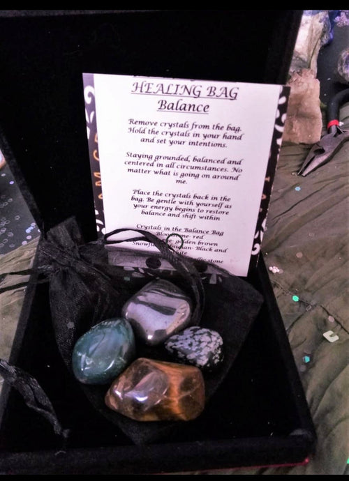 Natures Retreat Balance Crystal Healing Bag - WILD FLIER GIFTS AND APPAREL