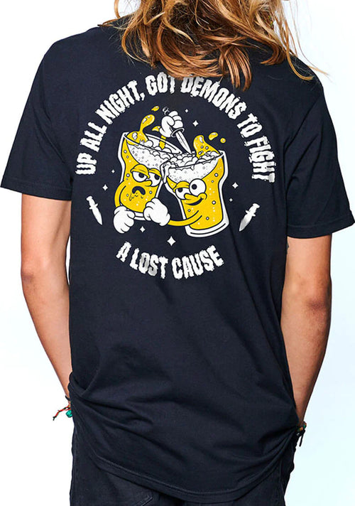 A Lost Cause Official Up All Night Tee - WILD FLIER GIFTS AND APPAREL
