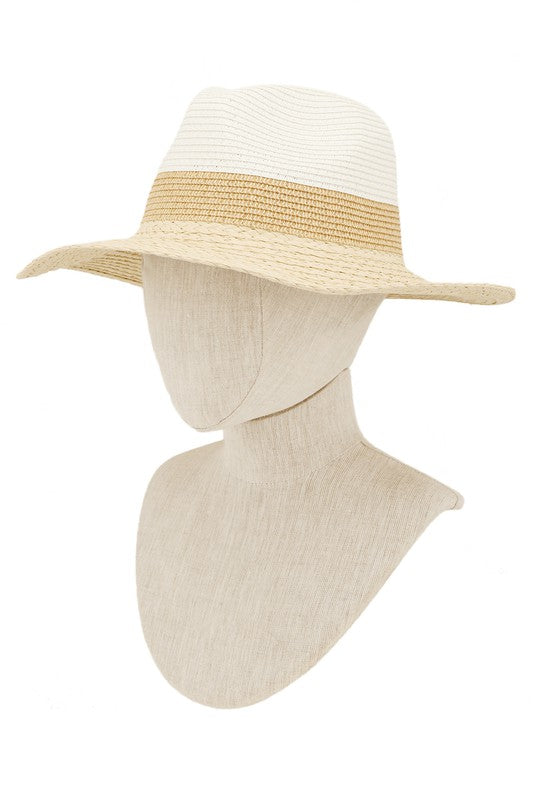 Two Tone Fedora Hat - WILD FLIER GIFTS AND APPAREL