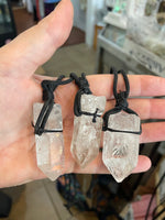 Leather Cord Raw Gemstone Necklaces - WILD FLIER GIFTS AND APPAREL