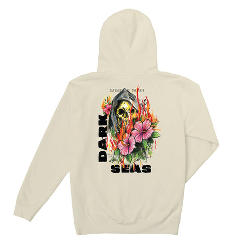 Dark Seas Division Kingdom’s Fire Pullover Fleece Hoodie-Bone - WILD FLIER GIFTS AND APPAREL