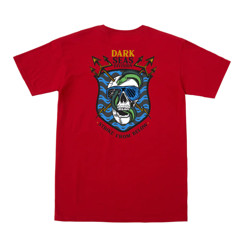 Dark Seas Division Strike Force Stock T-Shirt-Cardinal
