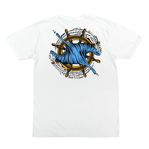 Dark Seas Division Symmetry Tee-White - WILD FLIER GIFTS AND APPAREL