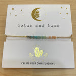 Lotus and Luna Goddess Bracelet Collection