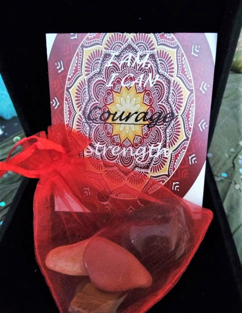 Natures Retreat Courage Crystal Healing Bags