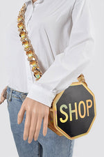 Stop Sign Shop Bag Purse - WILD FLIER GIFTS AND APPAREL