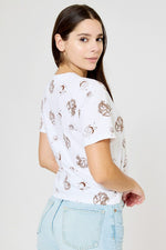 Organic Generation “Dragon Moon All Over” Cropped Tee