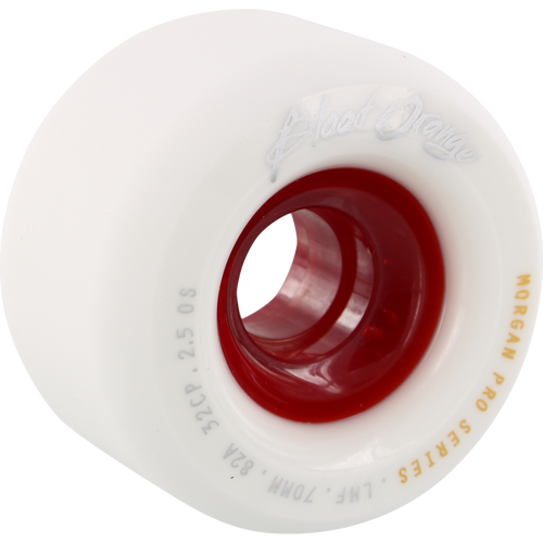 Blood Orange Liam Morgan Pro Series 70mm 82a White/Red - WILD FLIER GIFTS AND APPAREL