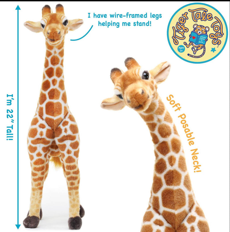 Tiger Tale Toys Jocelyn The Giraffe | 22 Inch Stuffed Animal Plush