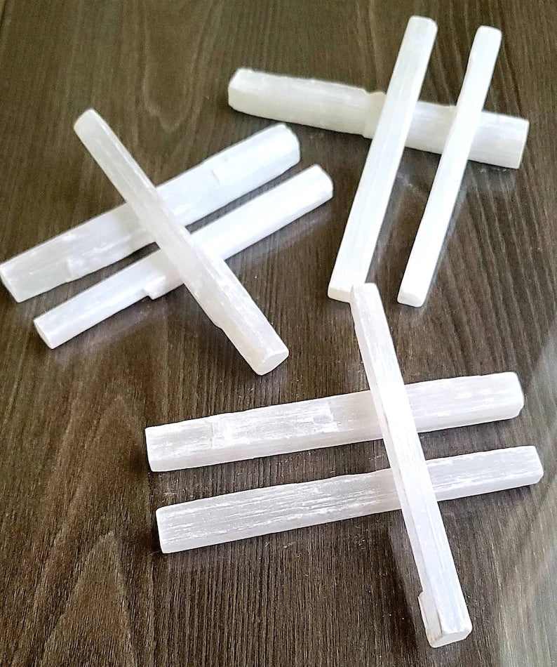 Selenite Raw Gemstone Wands - WILD FLIER GIFTS AND APPAREL