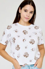 Organic Generation “Dragon Moon All Over” Cropped Tee