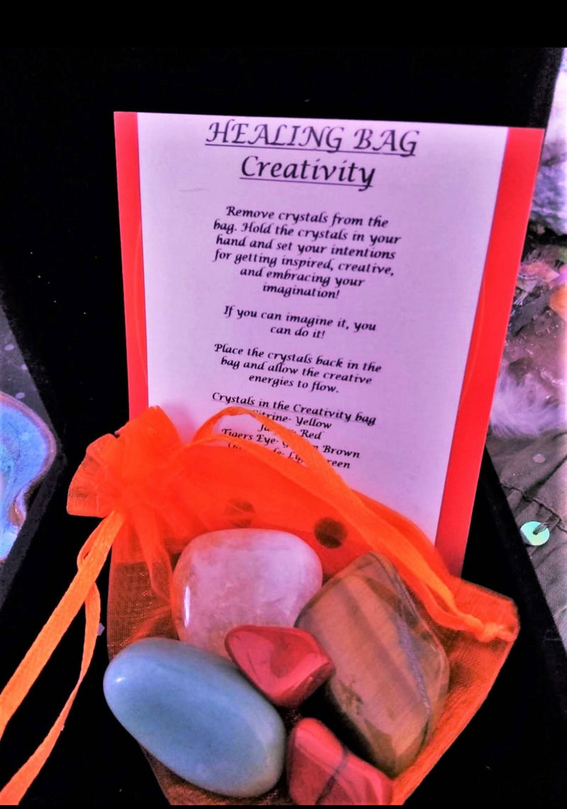Natures Retreat Creativity Crystal Healing Bag - WILD FLIER GIFTS AND APPAREL