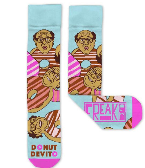 Freaker Feet Socks - Donut DeVito - WILD FLIER GIFTS AND APPAREL