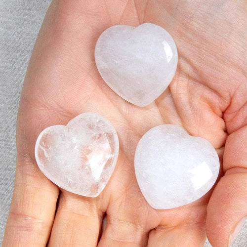 Pebble House Clear Quartz Mini Heart Shaped Gemstone Crystal - WILD FLIER GIFTS AND APPAREL