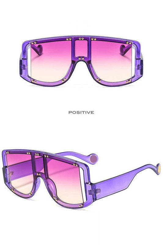 SJ Style Retro Oversized Rave Sunglasses - WILD FLIER GIFTS AND APPAREL