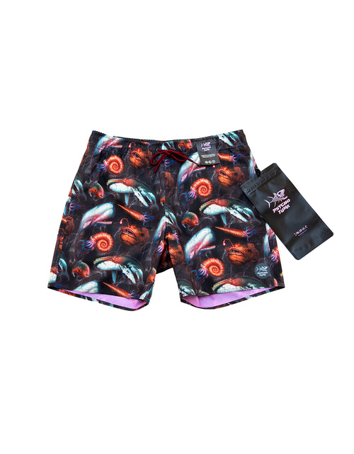 Psycho Tuna Deep Sea Monsters Pool Shorts - WILD FLIER GIFTS AND APPAREL