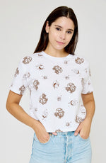 Organic Generation “Dragon Moon All Over” Cropped Tee - WILD FLIER GIFTS AND APPAREL
