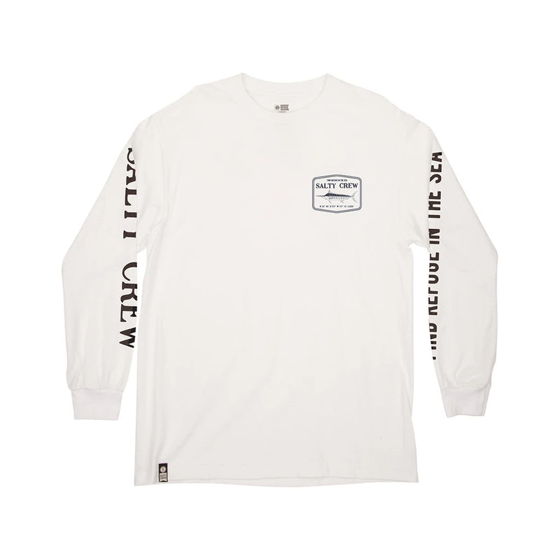 Salty Crew Stealth Standard L/S Tee-White