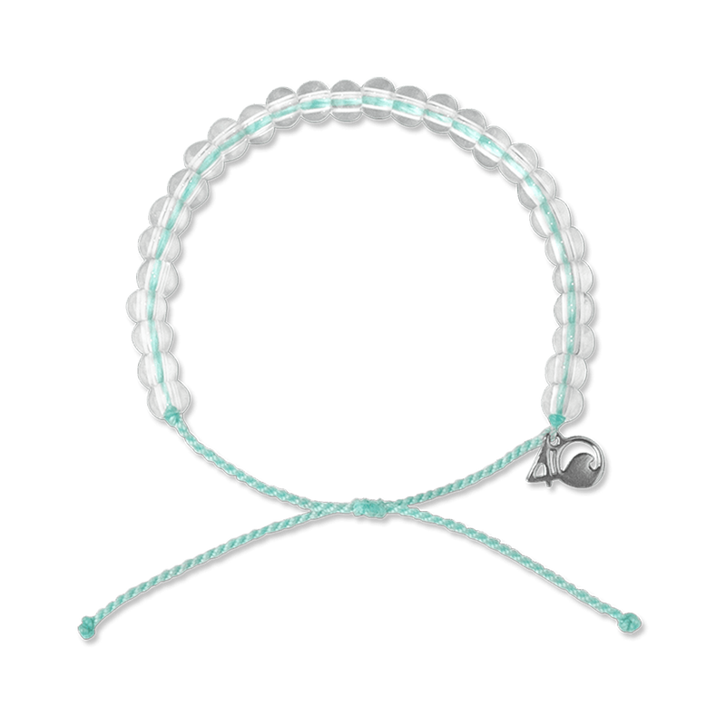 A must-have for anyone who loves the ocean Wearing the 4ocean Bracelet instantly identifies you as a member of the clean ocean movement. It acts as a reminder to curb your consumption of single-use plastic and symbolizes your commitment to a plastic-free ocean. Every bracelet purchased funds the removal of one pound of trash from the ocean and coastlines.  FEATURES  Every bracelet purchased funds the removal of one pound of trash from the ocean, rivers, and coastlines Cord manufactured in China from 100% ce