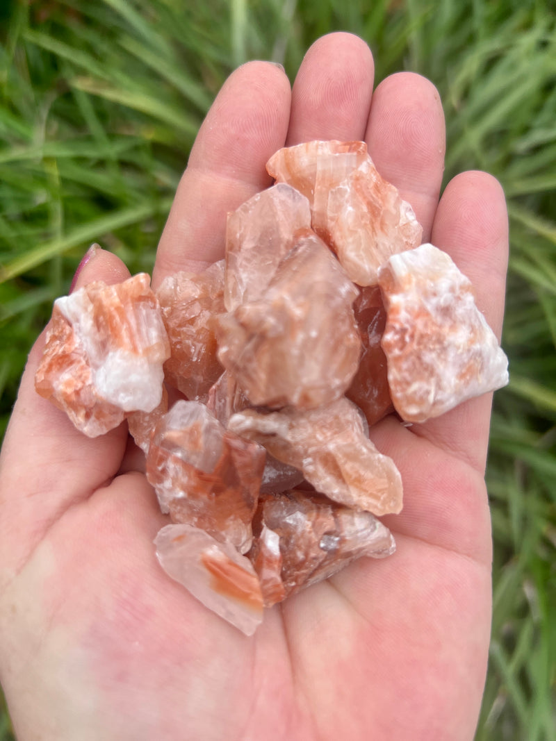 Pebble House Raw Red Calcite