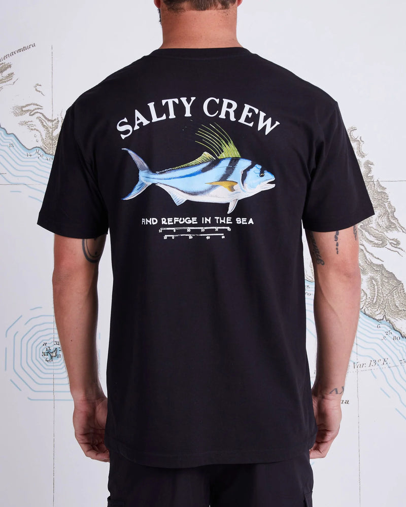 Salty Crew Rooster Premium S/S Tee-Black - WILD FLIER GIFTS AND APPAREL