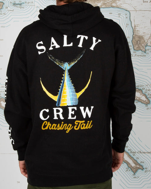 Salty Crew Tailed Hood Fleece- Black | WILD FLIER GIFTS AND APPAREL