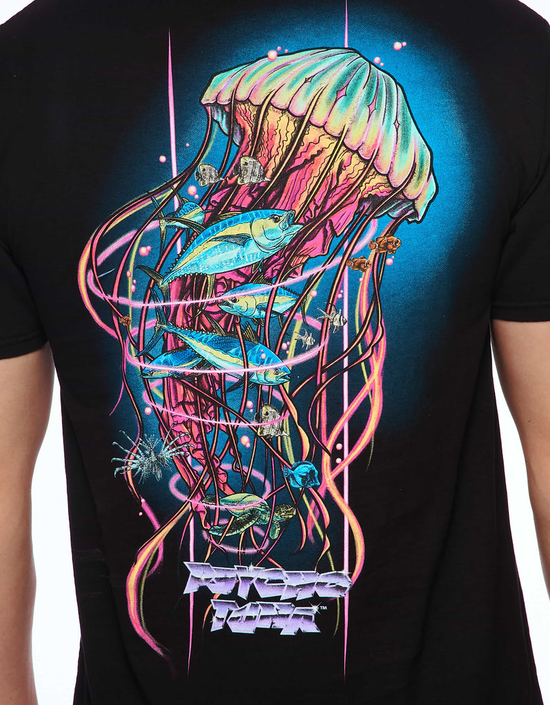 Psycho Tuna Jellyfish Tropical Glow Graphic Tee