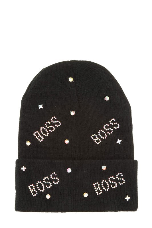 Rhinestone Decorated Beanies - WILD FLIER GIFTS AND APPAREL
