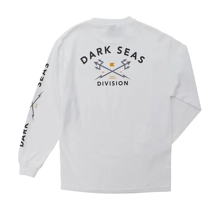 Dark Seas Headmaster Long Sleeve Tee-White