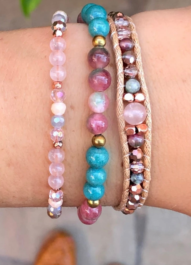 Lotus and Luna Earth Bracelet Assorted Stone Collection