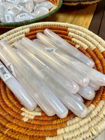 Pebble House Selenite-Faceted Wands