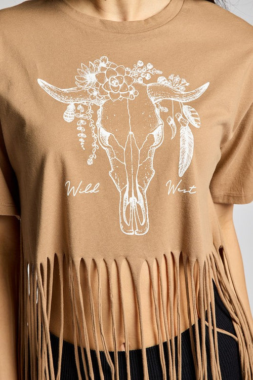 Organic Generation Fringe Wild West Crop Top - WILD FLIER GIFTS AND APPAREL