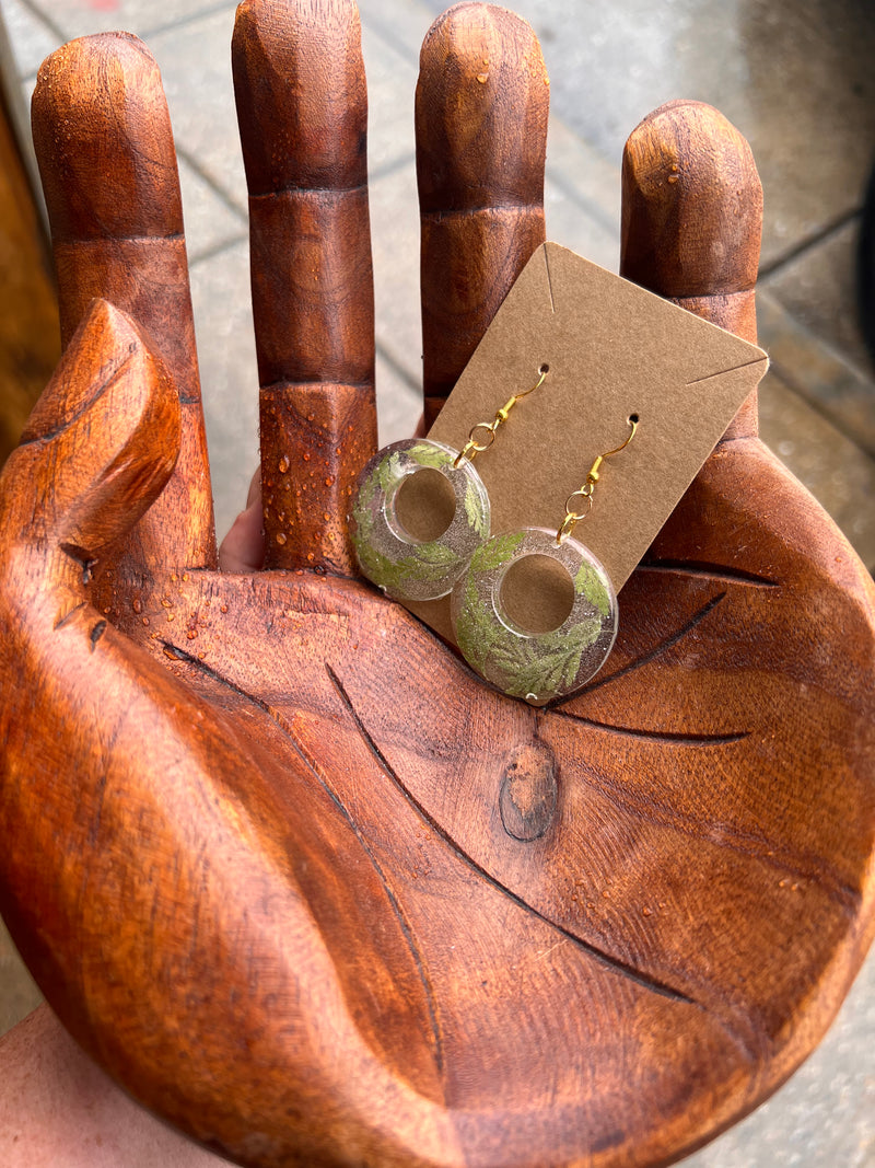 Frog Fairy Creationz- Circle Resin Earrings