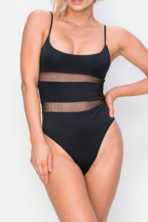 Envya Mesh Inset Seamless One Piece - WILD FLIER GIFTS AND APPAREL
