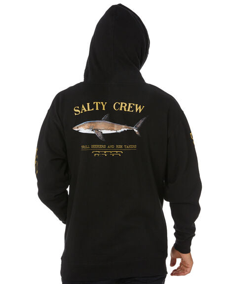 Salty Crew Bruce Black Hood Fleece - WILD FLIER GIFTS AND APPAREL