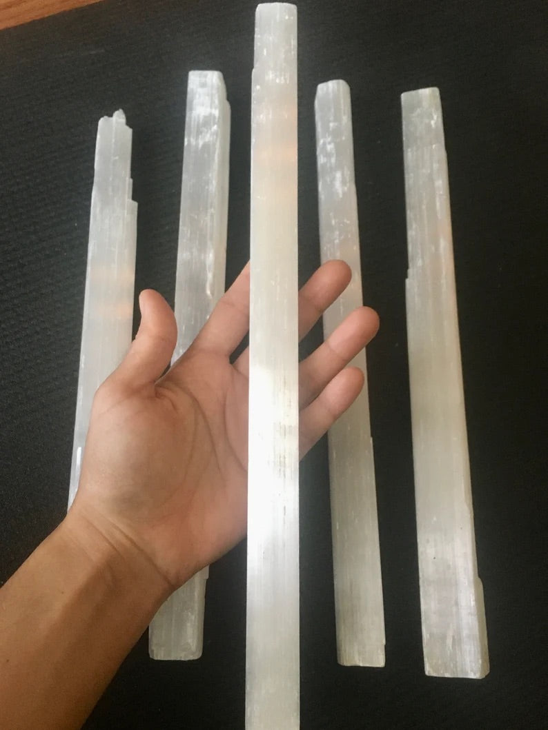 Selenite Raw Gemstone Wands - WILD FLIER GIFTS AND APPAREL