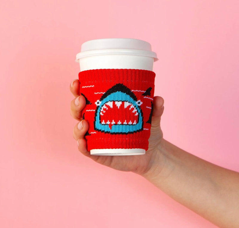 Freaker Slippy Coffee Cup Sleeve & Can Koozie-Shark Week