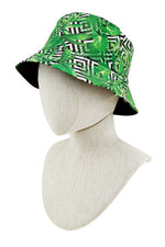 Tropical with Diamond Print Bucket Hat