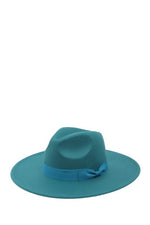 Felt Fedora Style Hats with Ribbon Strap with Bow - WILD FLIER GIFTS AND APPAREL