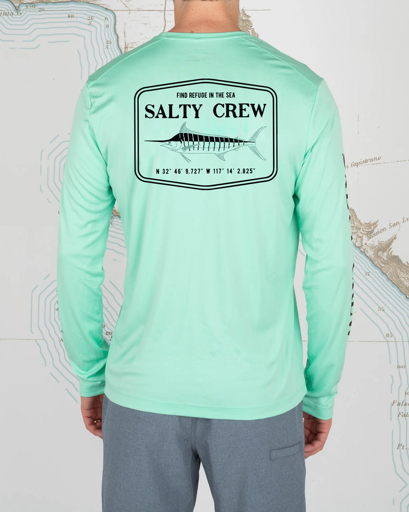 Salty Crew Stealth Long Sleeve Sunshirt-Seafoam
