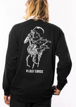 A Lost Cause Hellride Rugby Jersey-Black - WILD FLIER GIFTS AND APPAREL