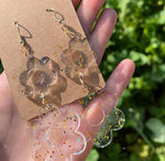 Frog Fairy Creationz- Double Flower Resin Earrings - WILD FLIER GIFTS AND APPAREL